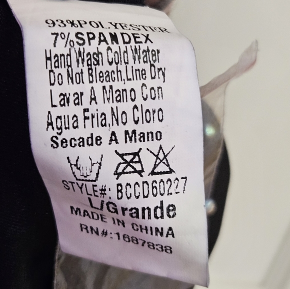 BANJUL Black Pearl & Rhinestone Embellished Sleeveless Bodycon Dress, Large, NWT - Picture 13 of 16